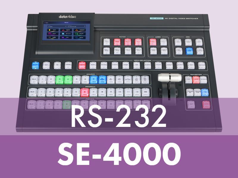 Datavideo SE-4000 RS-232控制协议