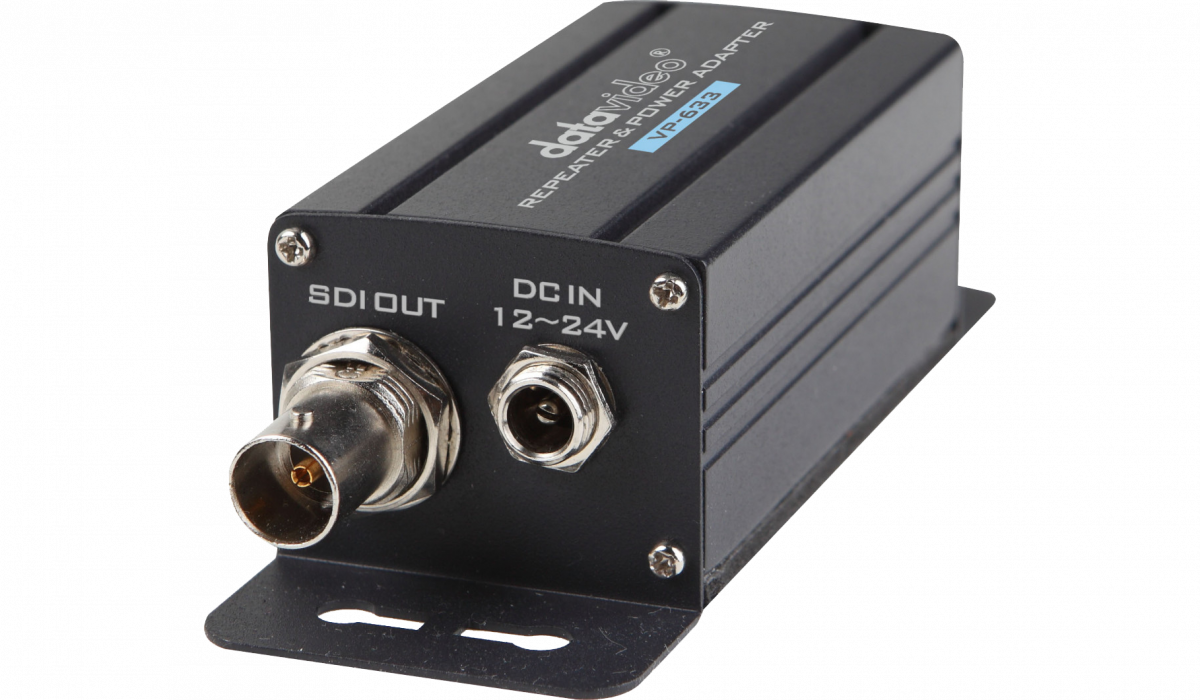 将SDI 信号延长至 200米 使用多个VP-634 更可将信号延长至1,000米