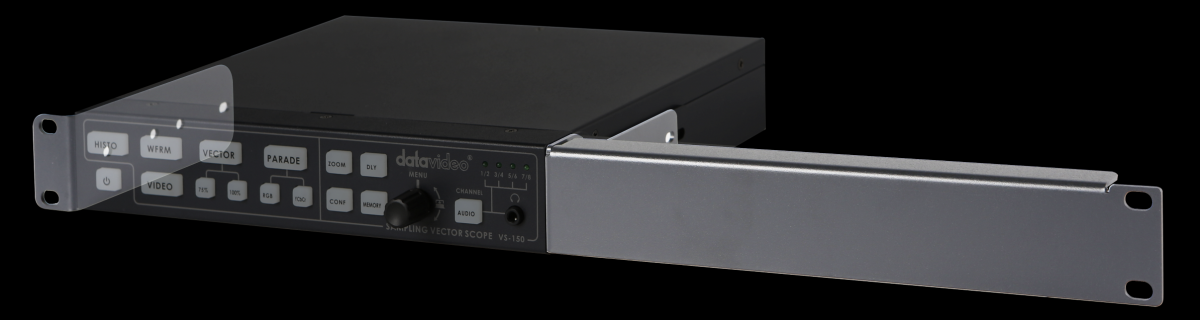 RMK-1 是适用于 Datavideo 0.5U 尺寸产品的机架安装附件。 RMK-1 可以将一个或两个 0.5U 产品安装到 1U 机架空间中。（或单独使用任何 1 个）